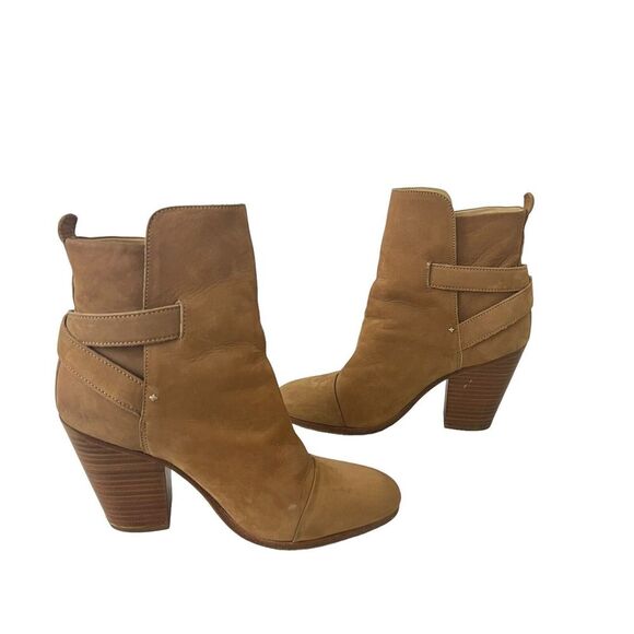 Rag & Bone Womens Size 38.5 US 8.5 Kinsey Nubuck Ankle Boot Bootie - Picture 5 of 8